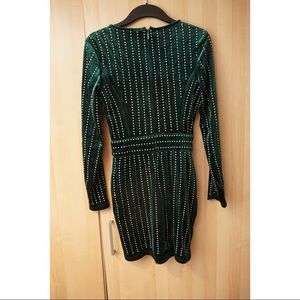 Windsor velvet wrapped dress